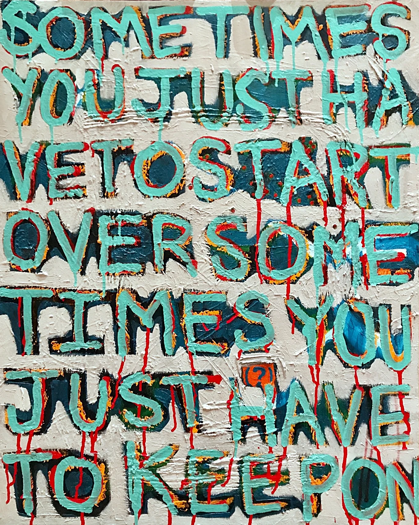 And Then Where Will We Be? 2.0 2017 | oil and sequins on canvas | 24 x 30 | $1200