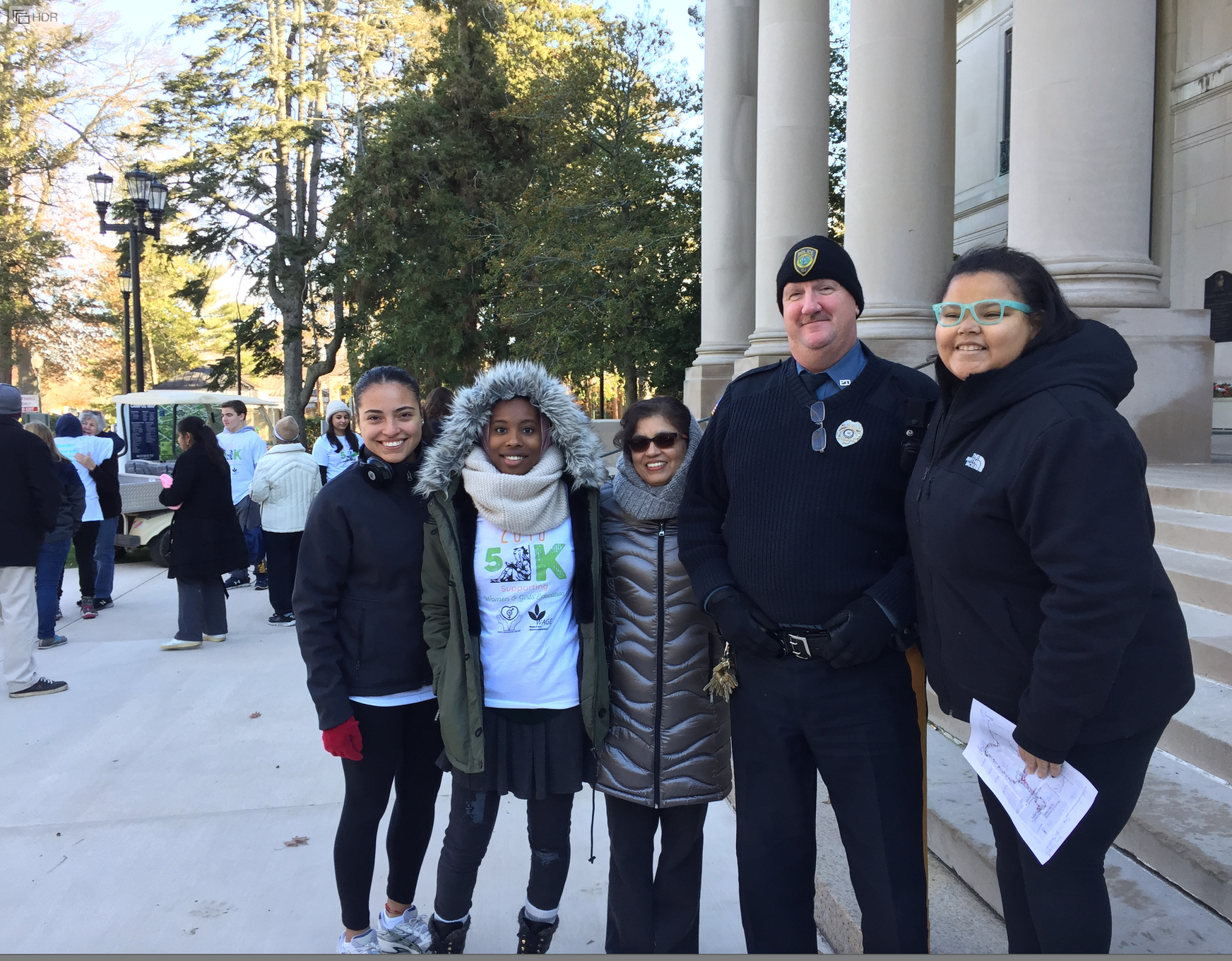 December 4, 2016. SAGE organized a 5K walk-run to benefit girls’ education at Monmouth University, West Long Branch, New Jersey.
