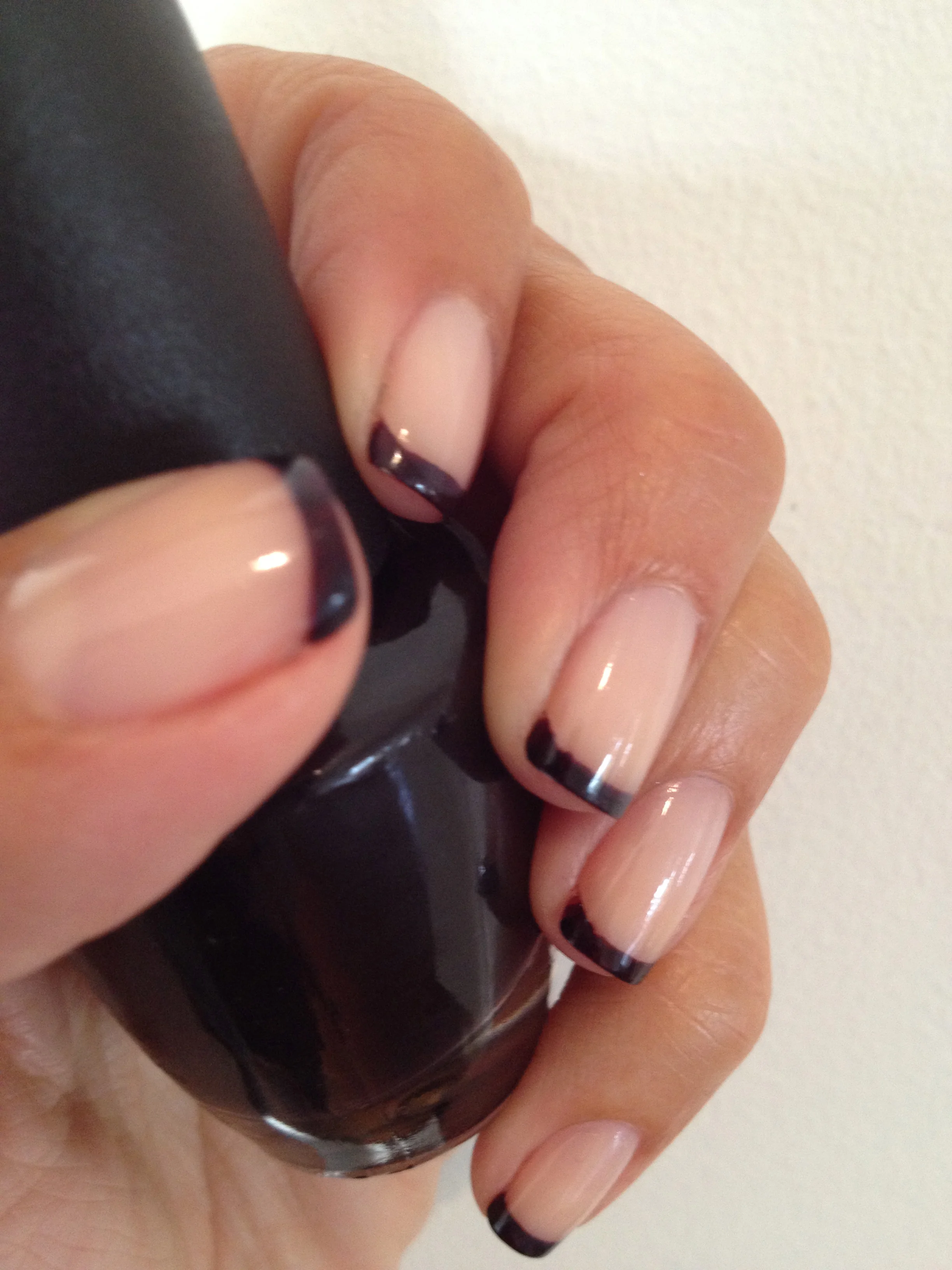 Tips are OPI's Lincoln Park After Dark.
