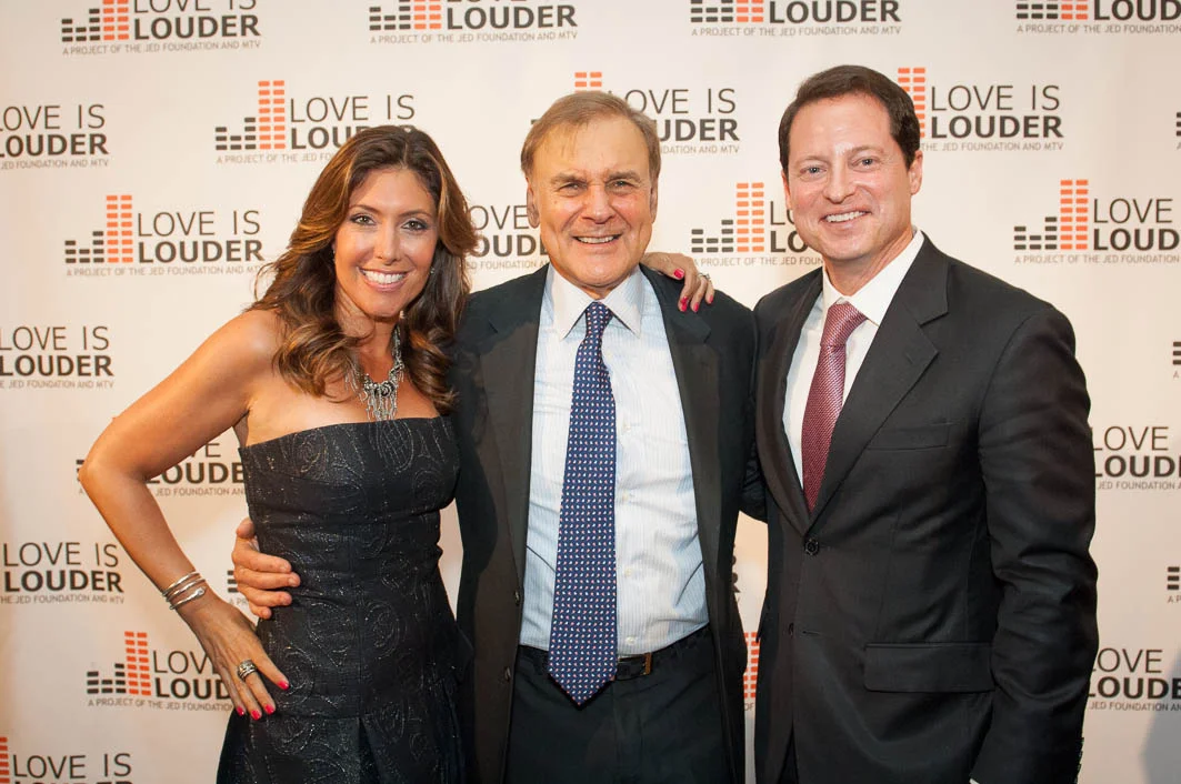Me, Phillip Satow (Co-Founder, The Jed Foundation), and my husband, Michael Meyers (Board Member).