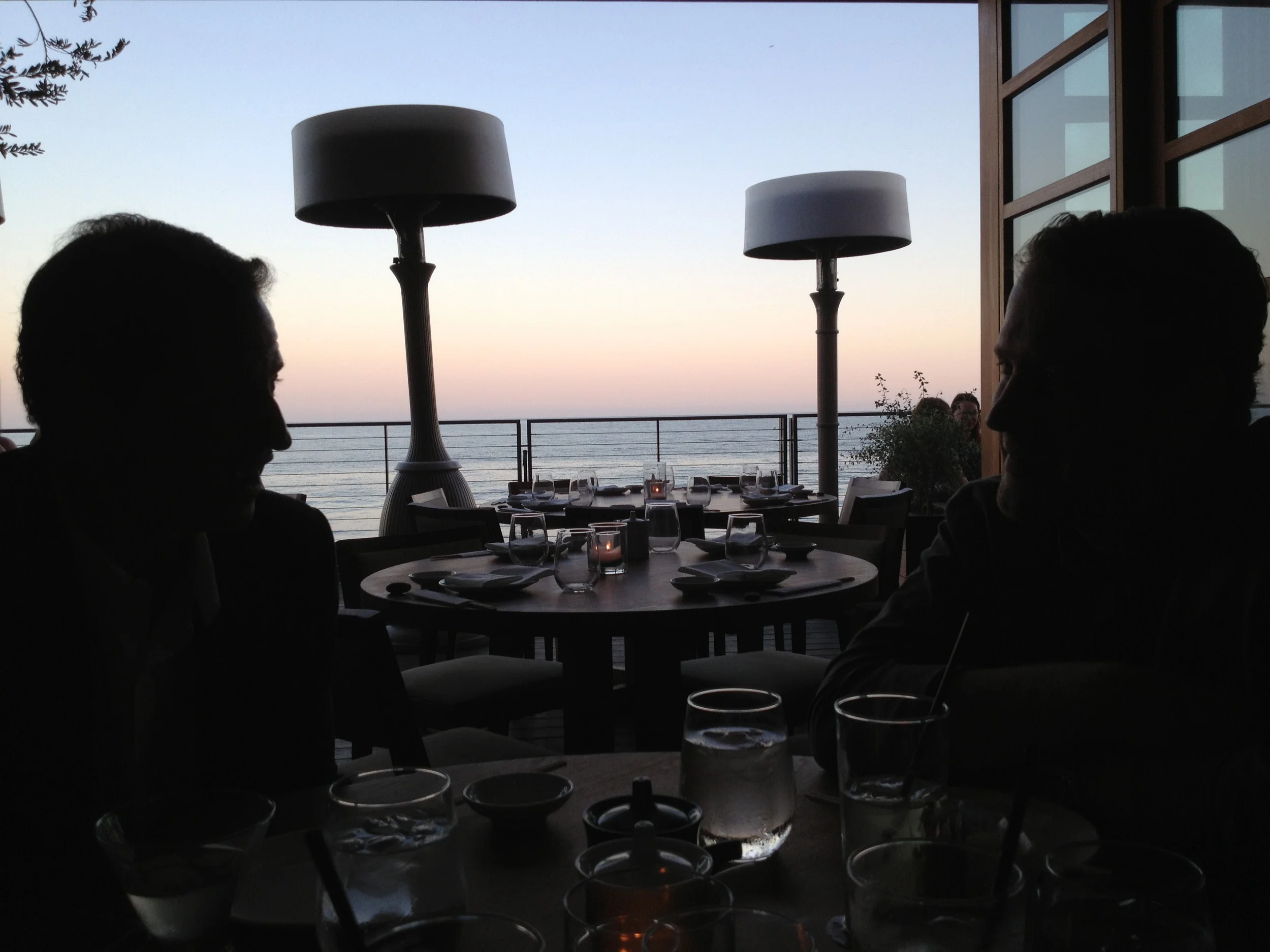 Photo shot at Nobu Malibu. Pictured here: Michael Meyers and Michael Druyanoff.&nbsp;