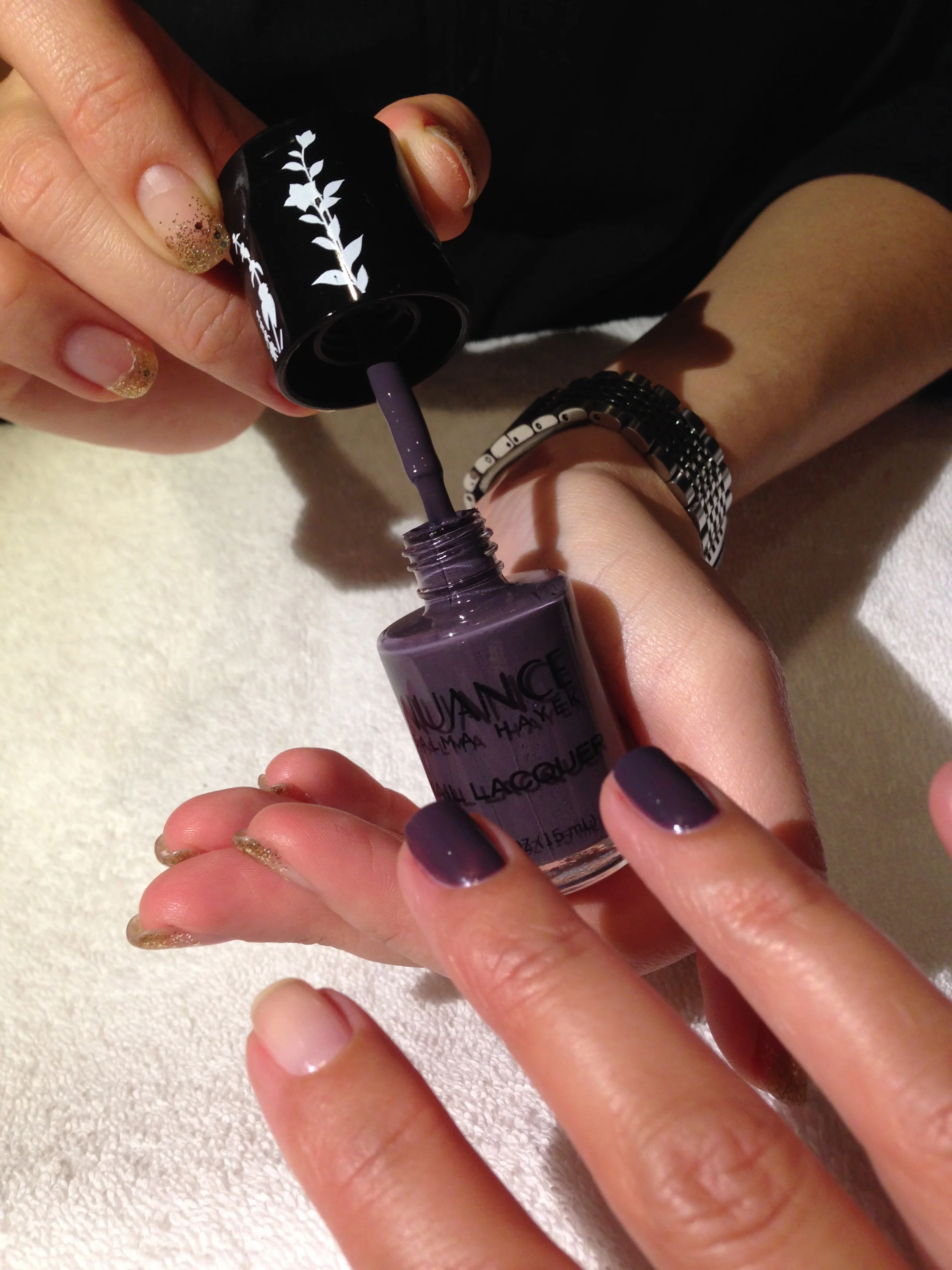 Nuance Salma Hayel Nail Lacquer, Vapor, $5.99. Available at CVS.