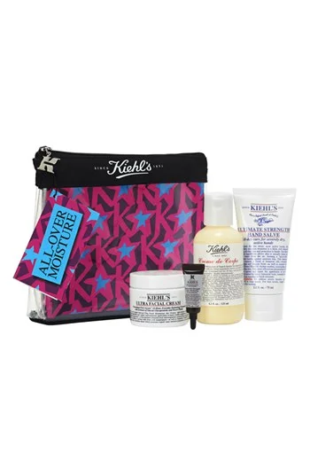 Nordstrom Exclusive: Kiehl's since 1851 Face & Body Set, $33.00 ($66 value) Set includes: Crème de Corps body cream (4.2 oz.) , Ultra facial cream (1.7 oz.) , Hand salve (2.5 oz.) , Deluxe sample Powerful Strength line-reducing concentrate (0.17 oz.)
