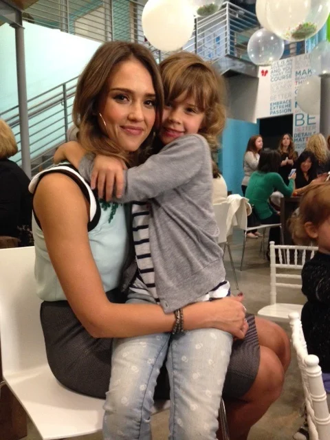 Jessica Alba with her daughter Honor.