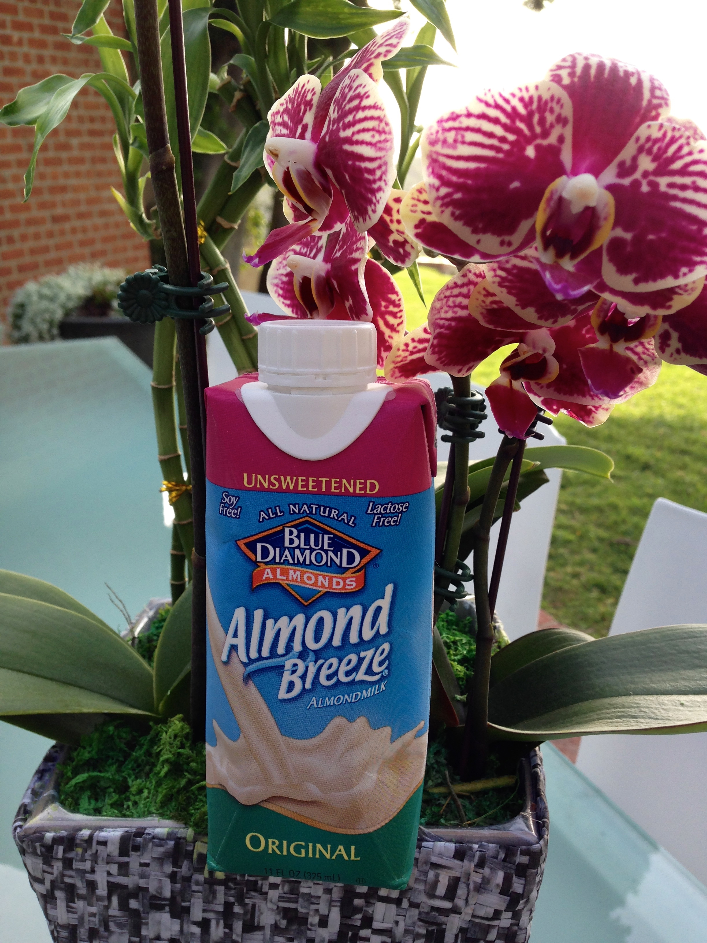 Blue Diamond delicious almond milk.
