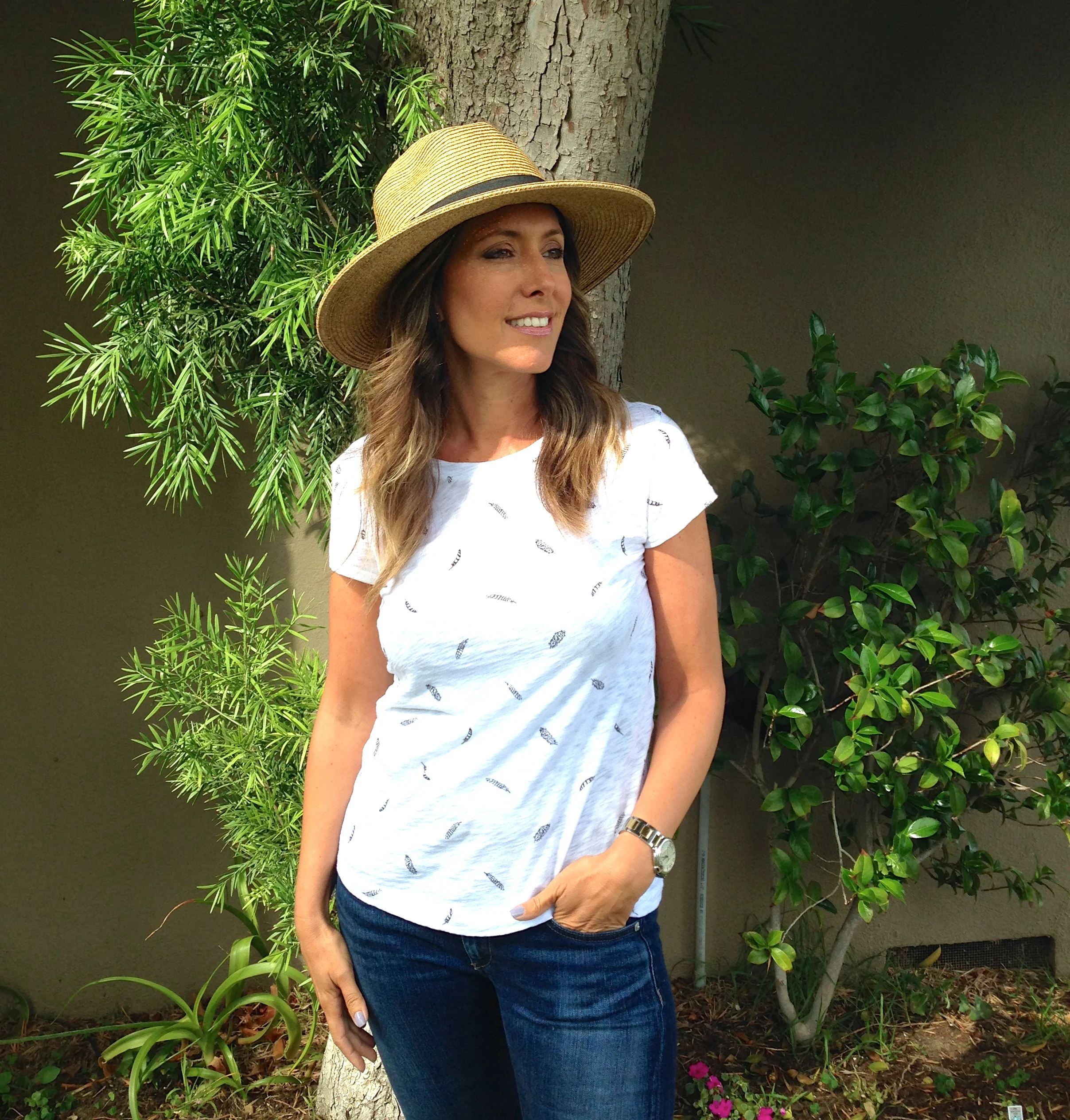 Hat by Coolibar. Laurel Canyon Fedora, $49.50. 