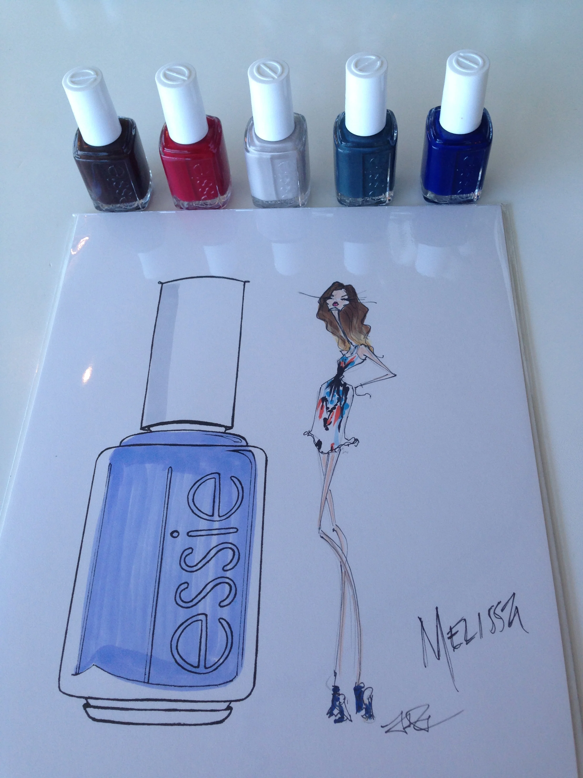 All nail colors from the essie Fall 2014 collection. Fabulous fashion illustration of moi by the uber-talented Jamie Lee Reardin .