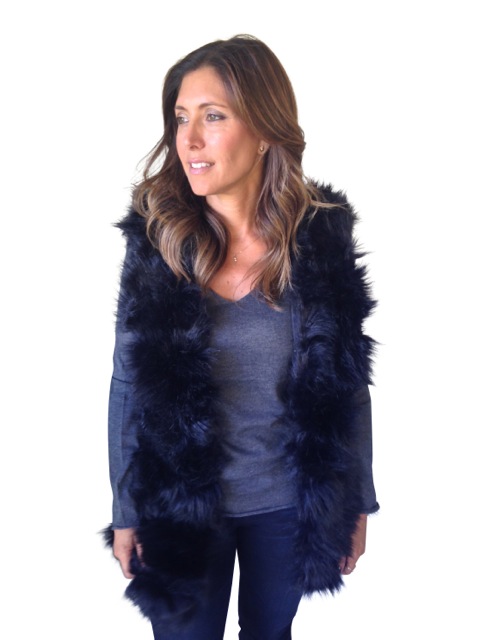 Fur Vest $180 (Available in Black, Beige)