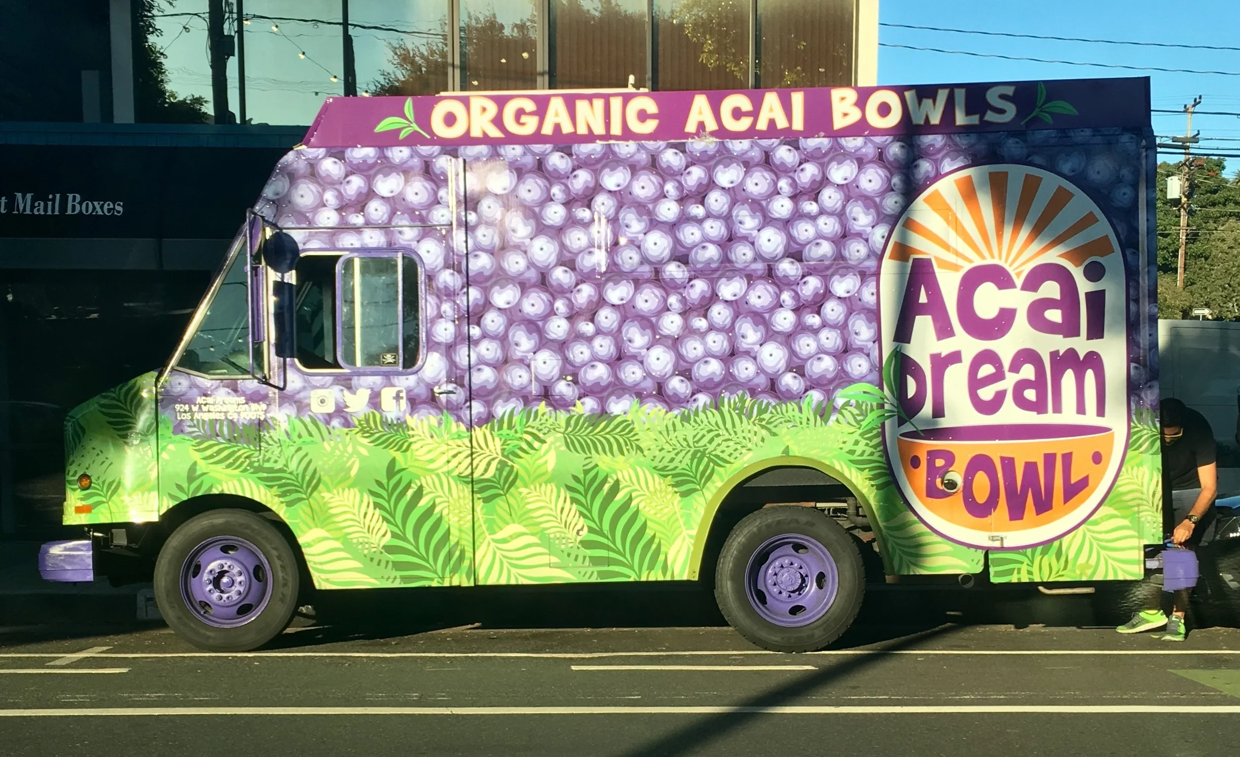 Acai bowl truck seen in Venice, CA.