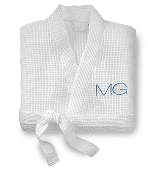 5. Personalized Waffle Weave Robe 