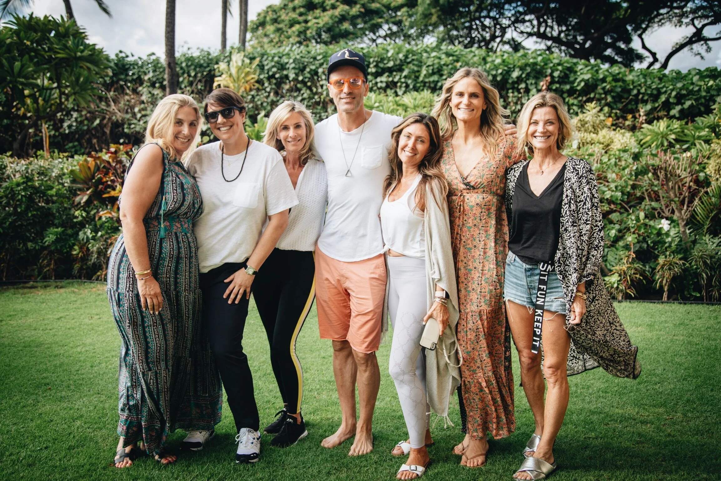 Photo Credit: Kelly Fogel shot at the SHIFT Mind, Body, Soul Wellness Retreat. Pictured above Nicole Fogel, Erin Lotz, Peter Crone, moi, Lauren Roxburgh and Janet Gunn.
