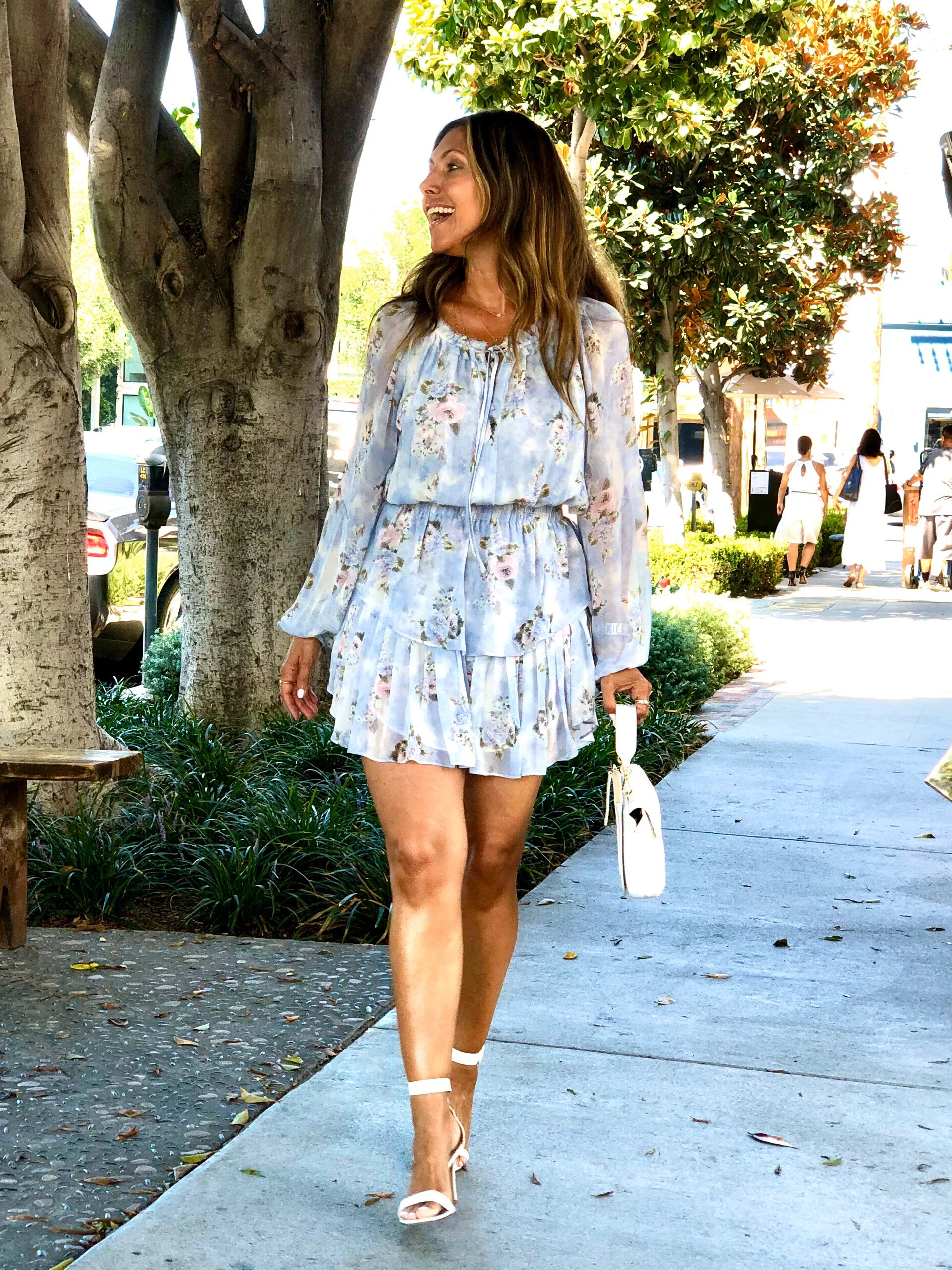 Dress by LoveShackFancy sold out. SHOP dresses from the line here.