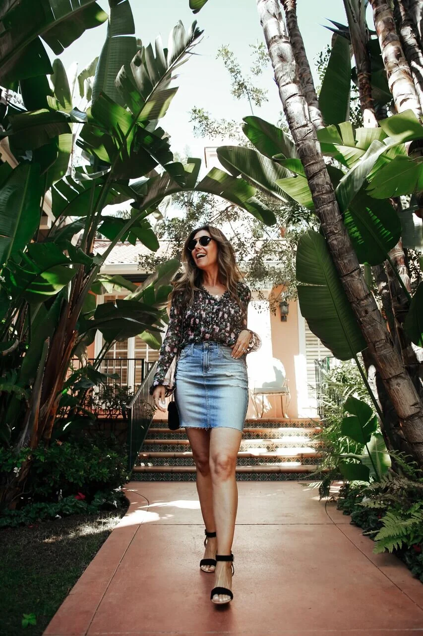 SHOP similar AG Denim Skirt, SHOP similar Veronica Beard Top