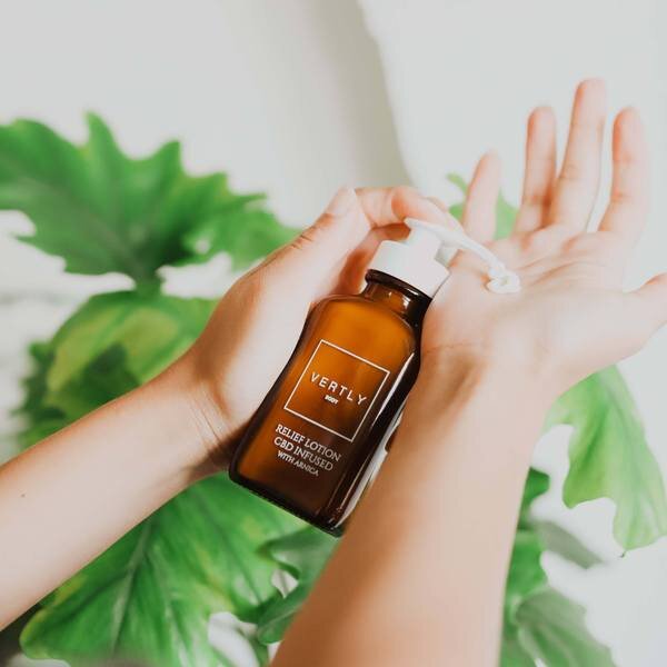Vertly Relief Lotion - A vitamin-packed lotion featuring CBD, arnica flower and magnesium for the perfect self-care routine.