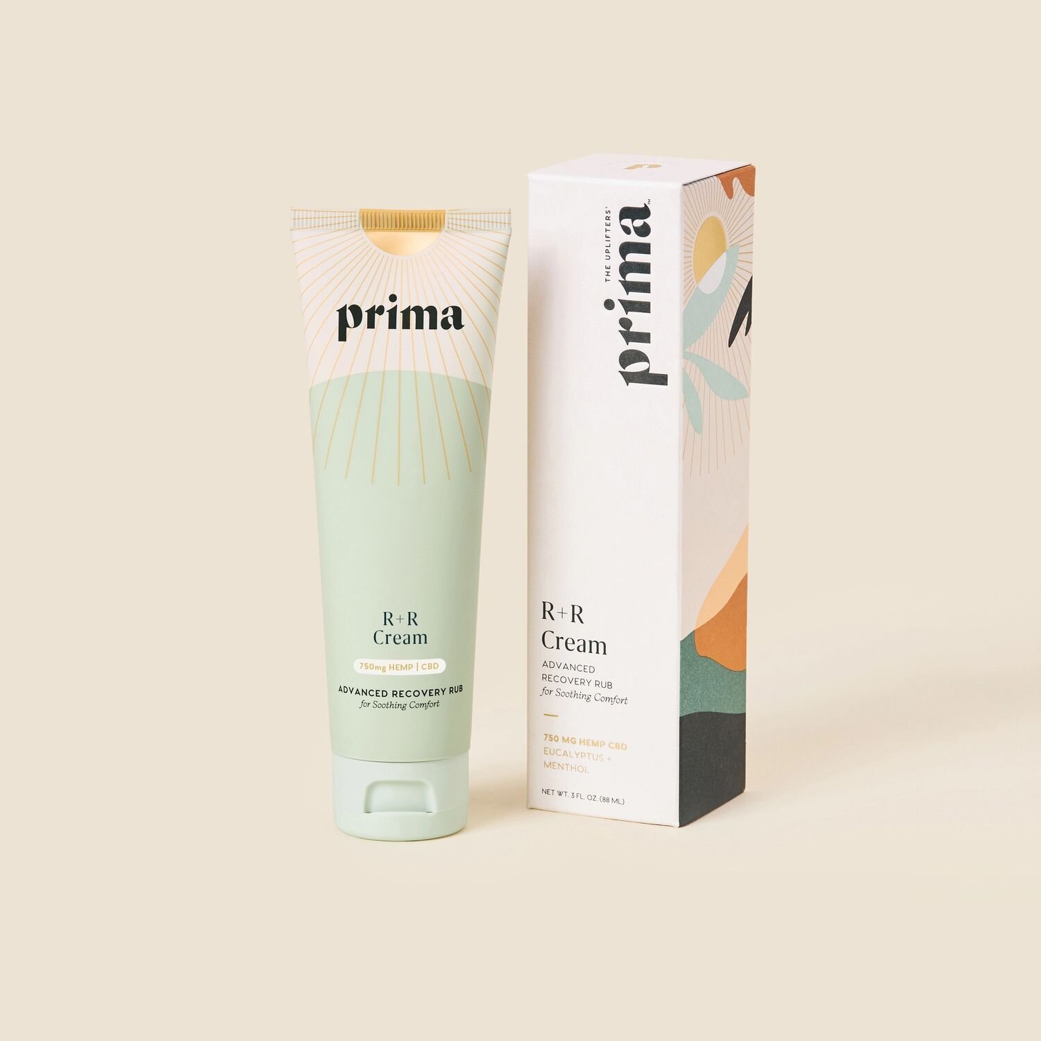 Prima R & R Advanced Recovery Cream - A whole plant hemp extract with naturally occurring CBD and a soothing botanical blend to encourage whole-body recovery. Use code GLOWGIRL for 20% off.