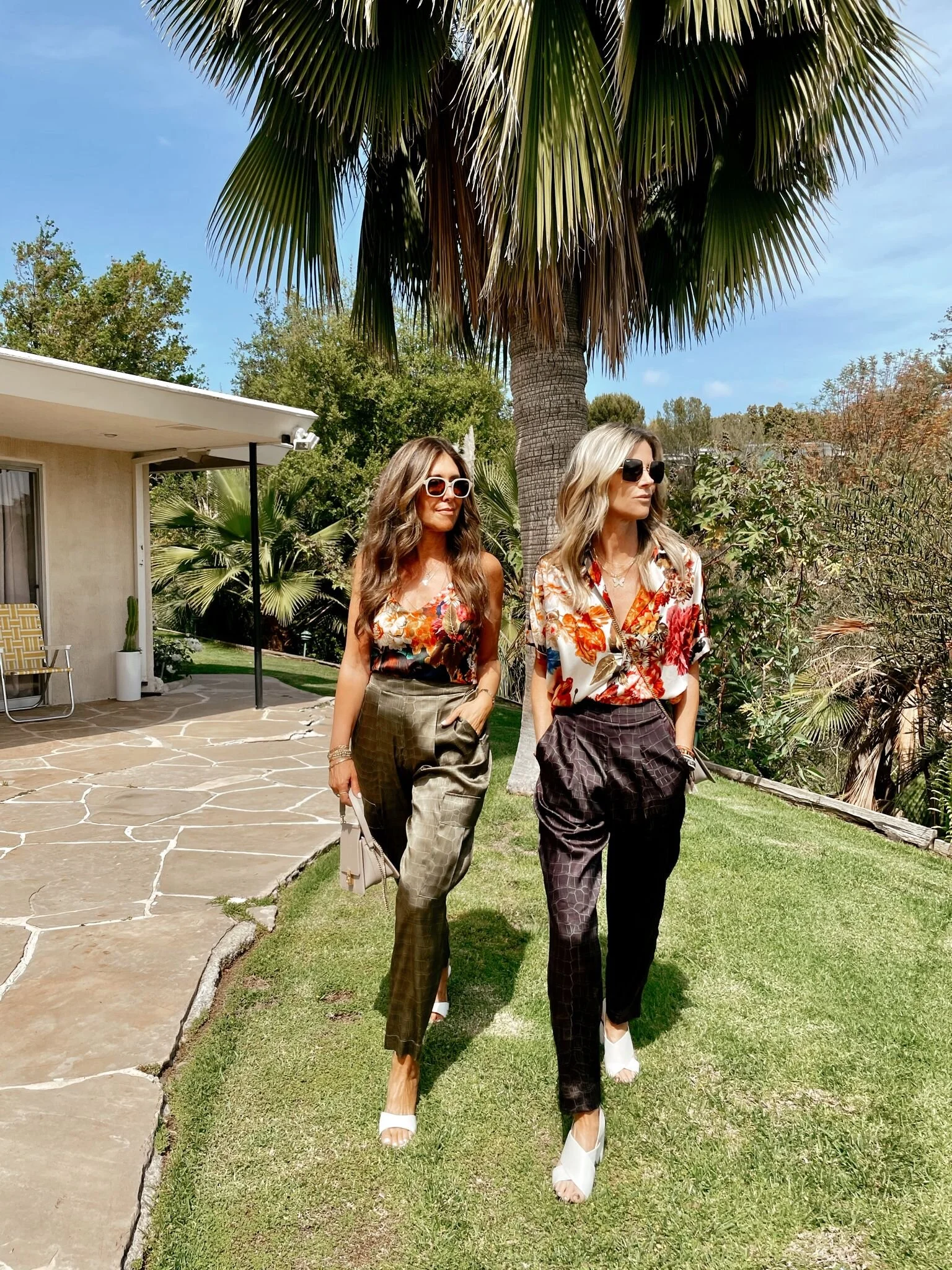 Melissa and Janet wearing Hark + Hammer. Use code MELISSA25 for 25% off clothing (accessories not included).