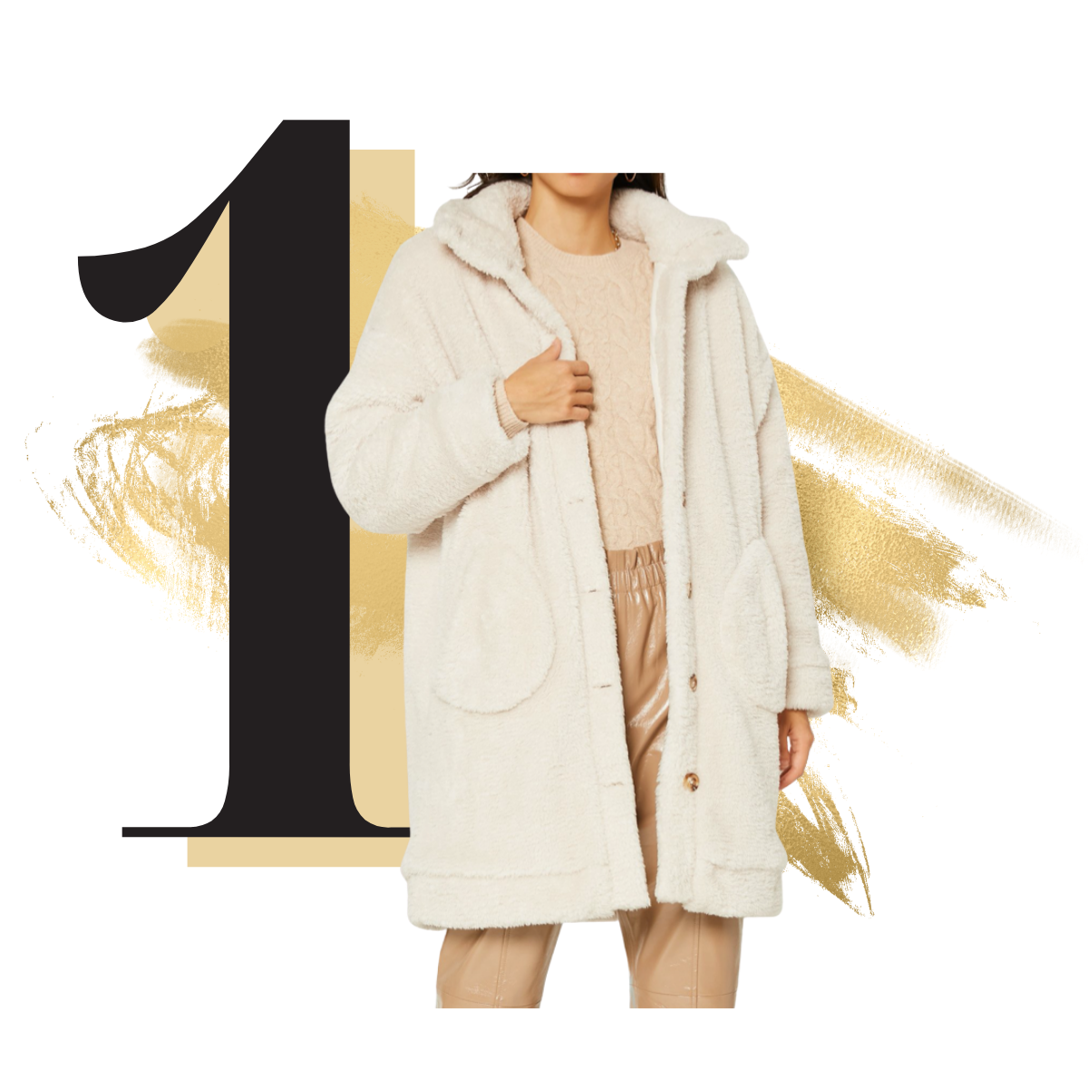 Current Air Faux Coat | Use Code Melissa15 for 15% off