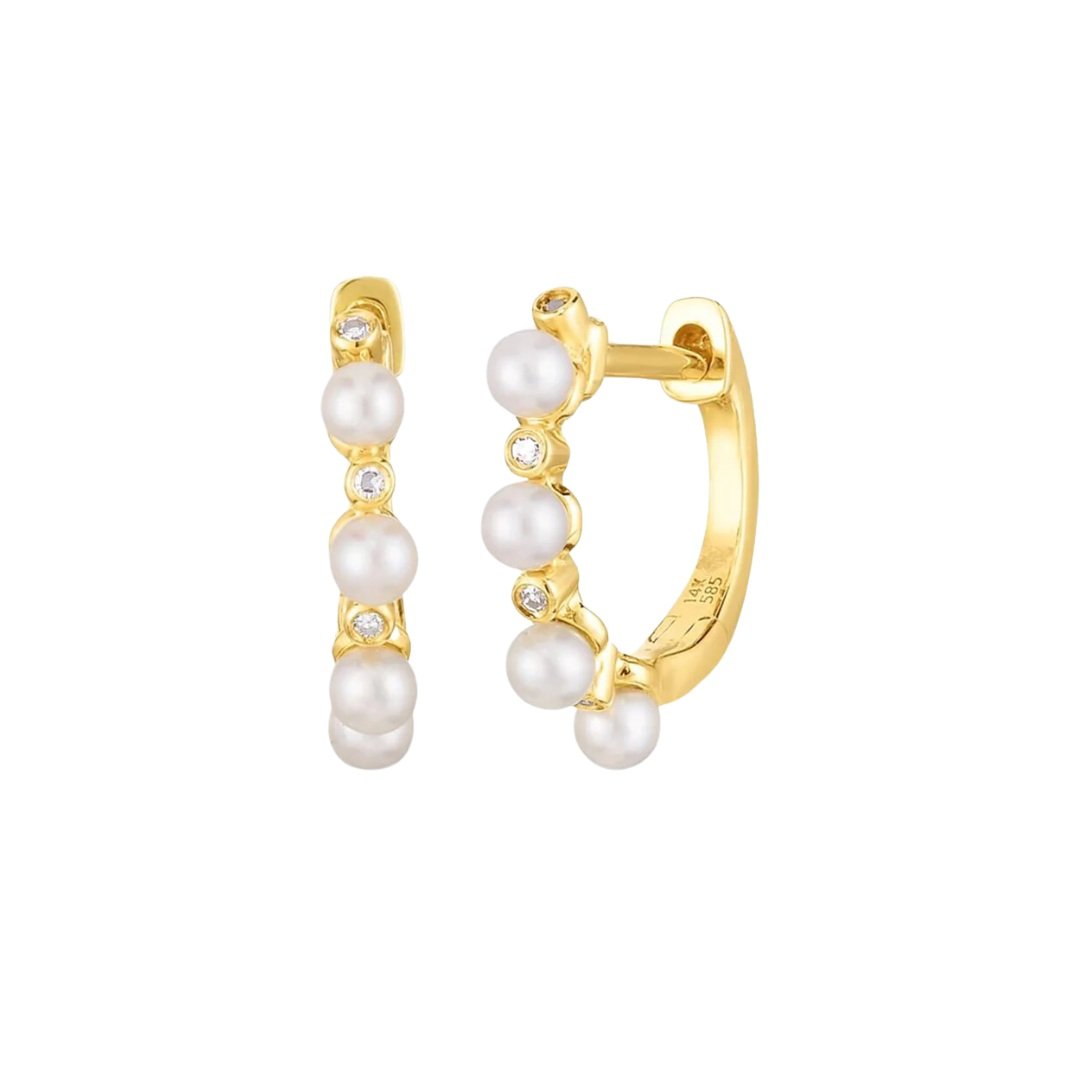 Ring Concierge Pearl + Gold Earrings