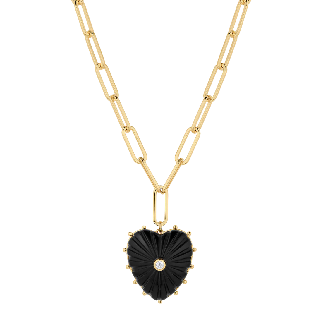 Thatch Onyx Heart Necklace