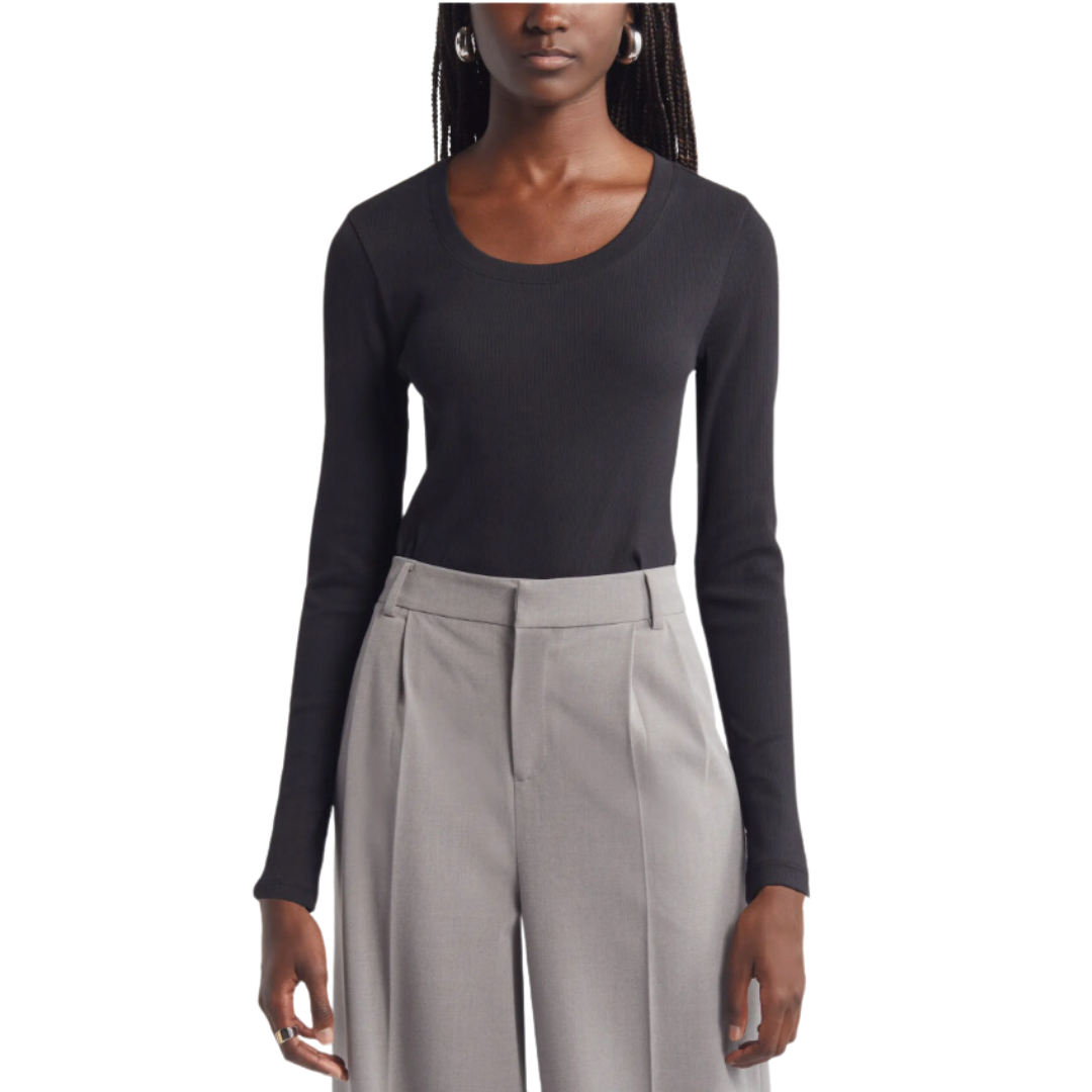 Nordstrom Stretch Pima Cotton Long Sleeve