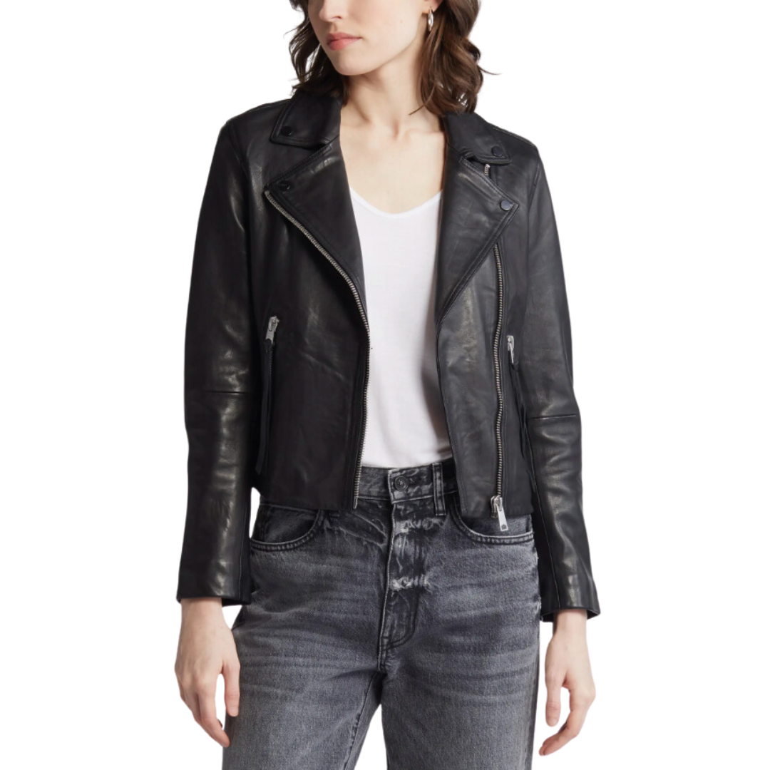 AllSaints Leather Biker Jacket 