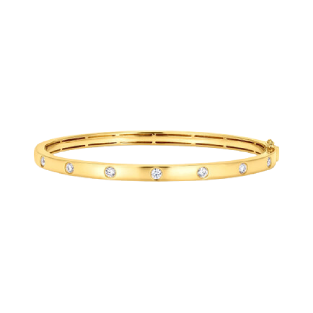 Inlay Diamond Bangle