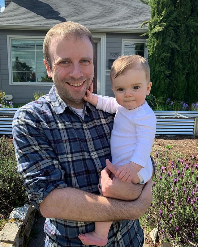 A little daddy/daughter time in the sun today! Ramona forgot to wear pants, but thankfully for the neighbors&rsquo; sake I didn&rsquo;t. #RamonaTheJoy
