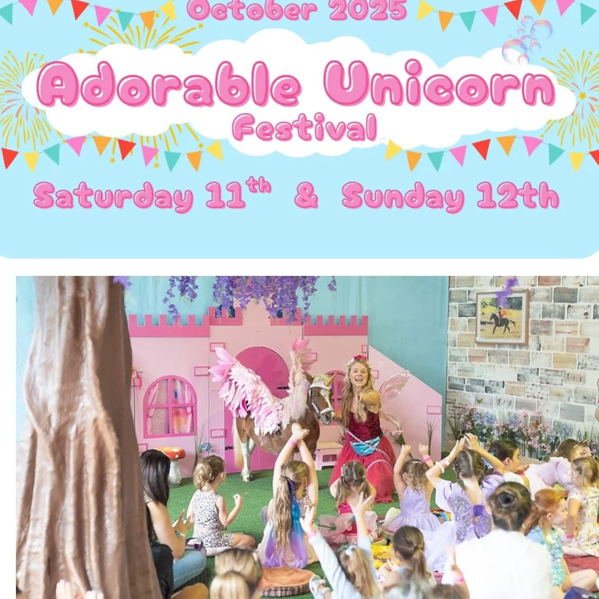 @adorableunicornfestival  is happening these school holidays! 

Oct 11th and 12th 
Location: Calderwood (Illawarra) 
Tickets are all inclusive- no hidden costs on the day- link in story for inclusions! 
Get the last tickets now🦄