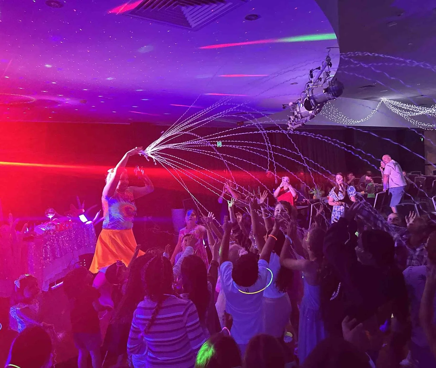 Glow disco at @warillabowls  on the school holidays! 

Glowing interactive games, fan favourite songs, and comments like
 &ldquo;wow you do so much as in your set&rdquo; from staff- warms our little disco hearts🫶💕🪩

No boring parts!

🪩 for info c
