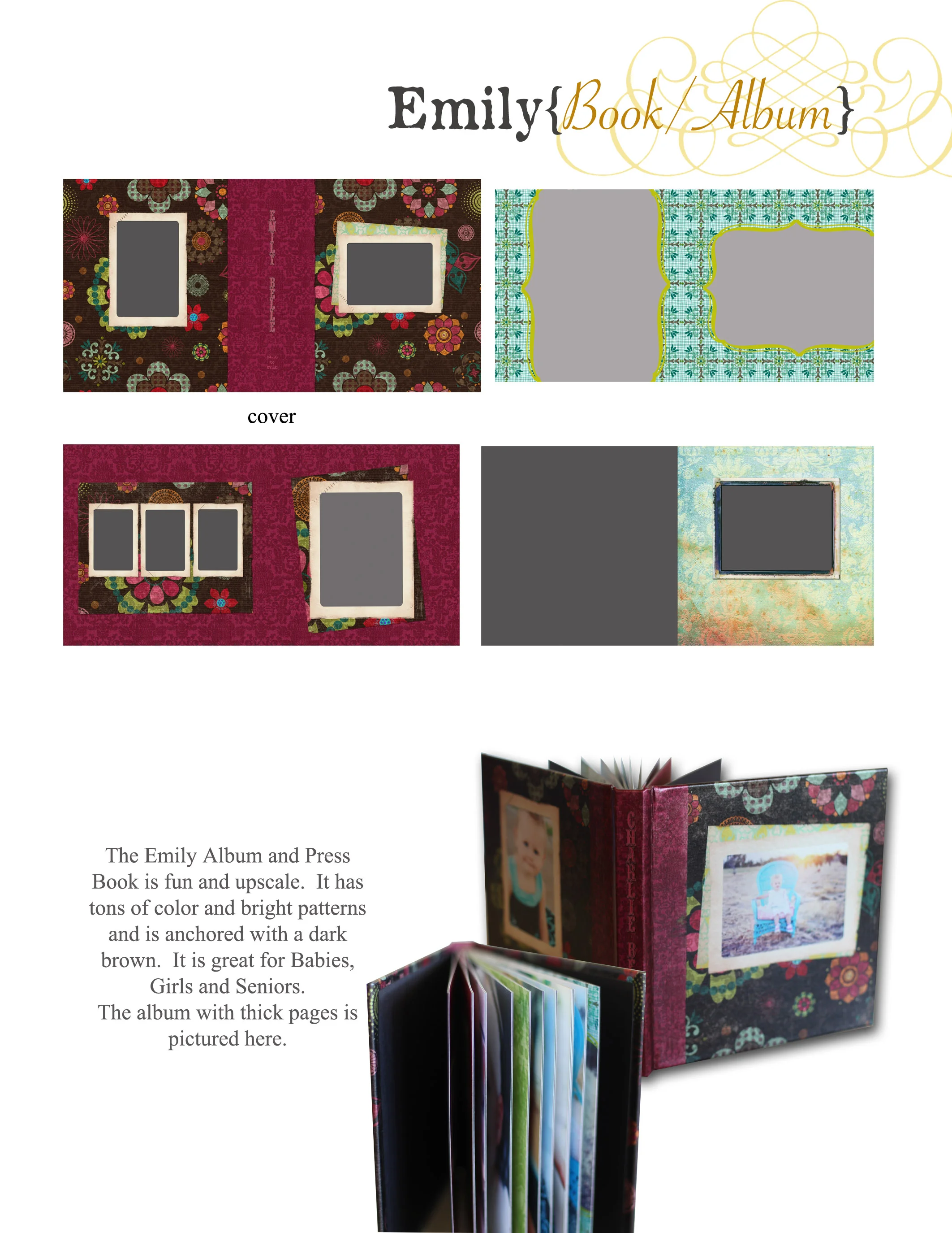 Leather cover Album 8x8