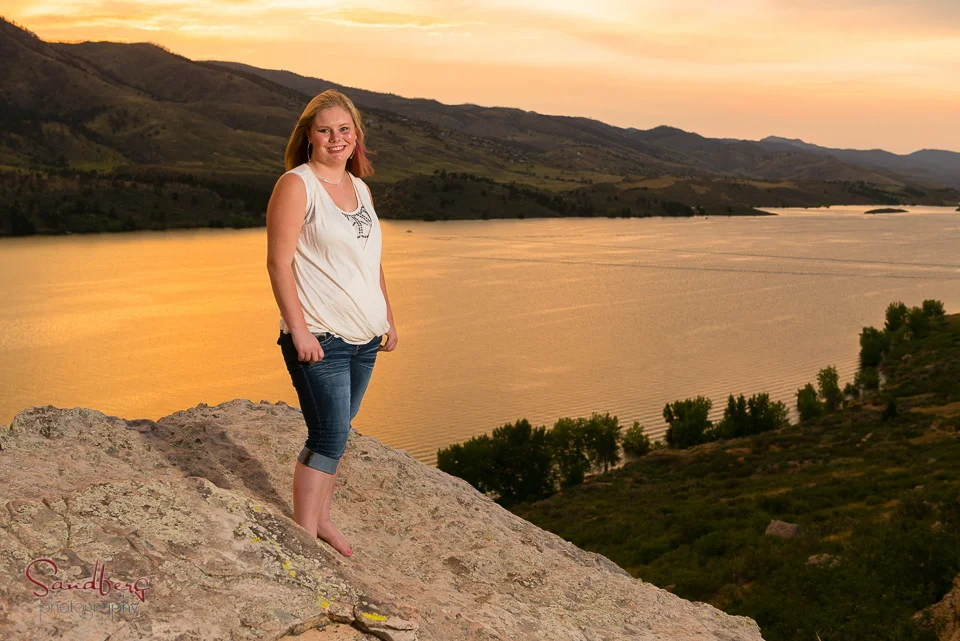 Beautiful evening colors for Brianna's Portrait session