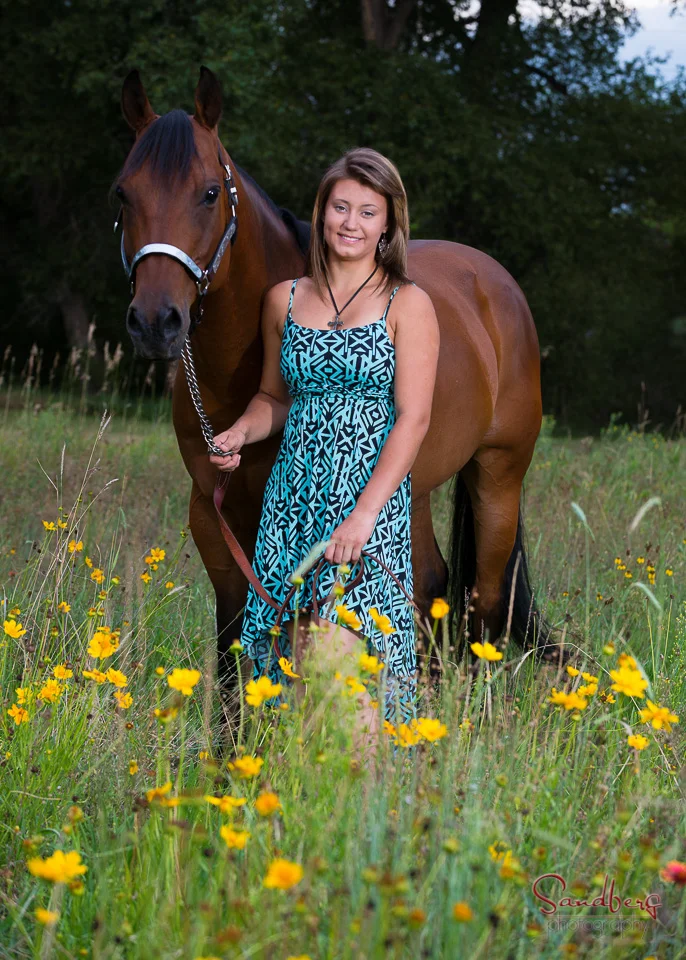 Kendall's senior portrait session with Ace