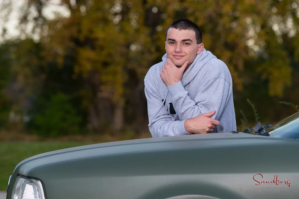 Great Fall setting for Mack's senior portraits