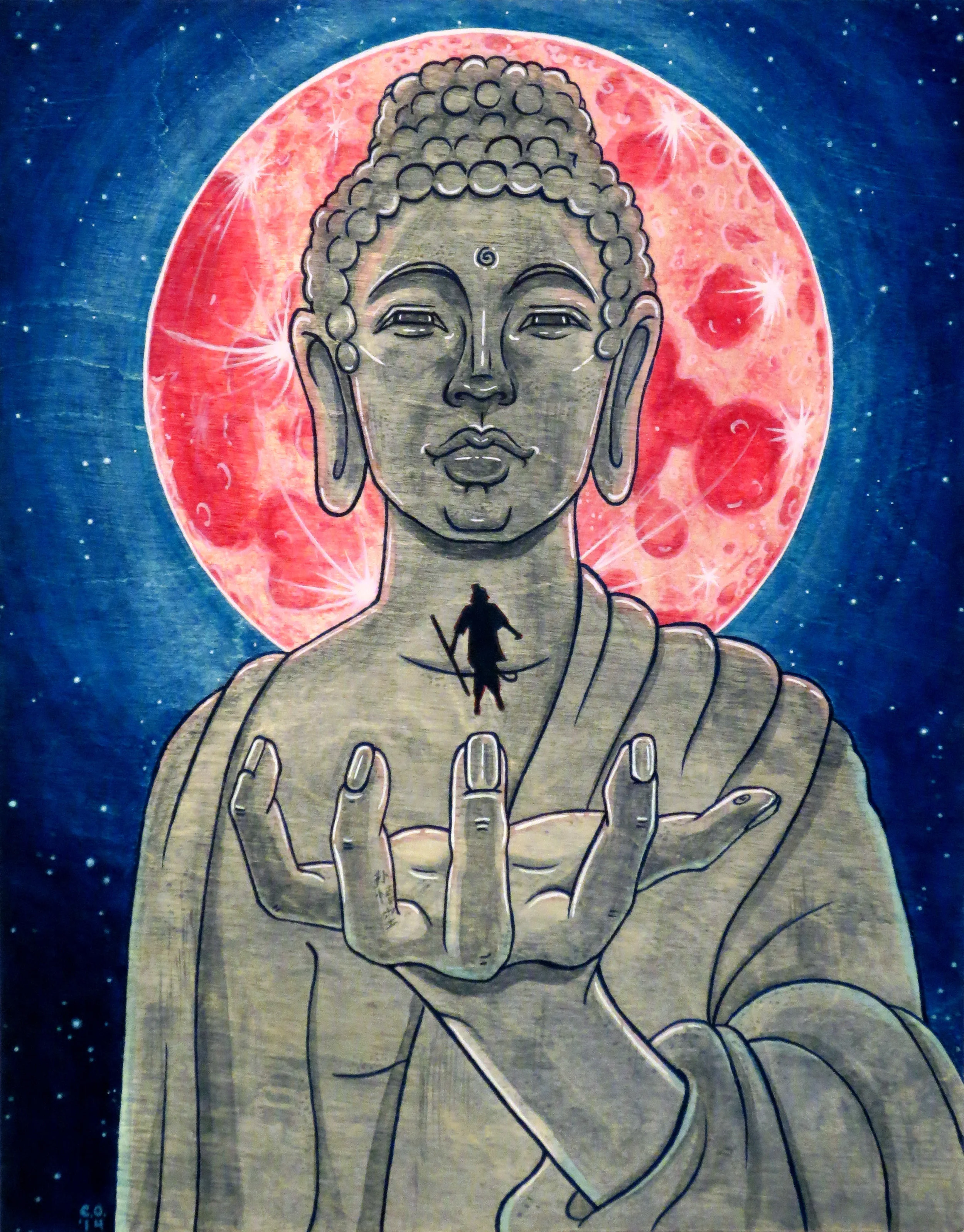 Buddha and Monkey, 2014 Christina Oliva