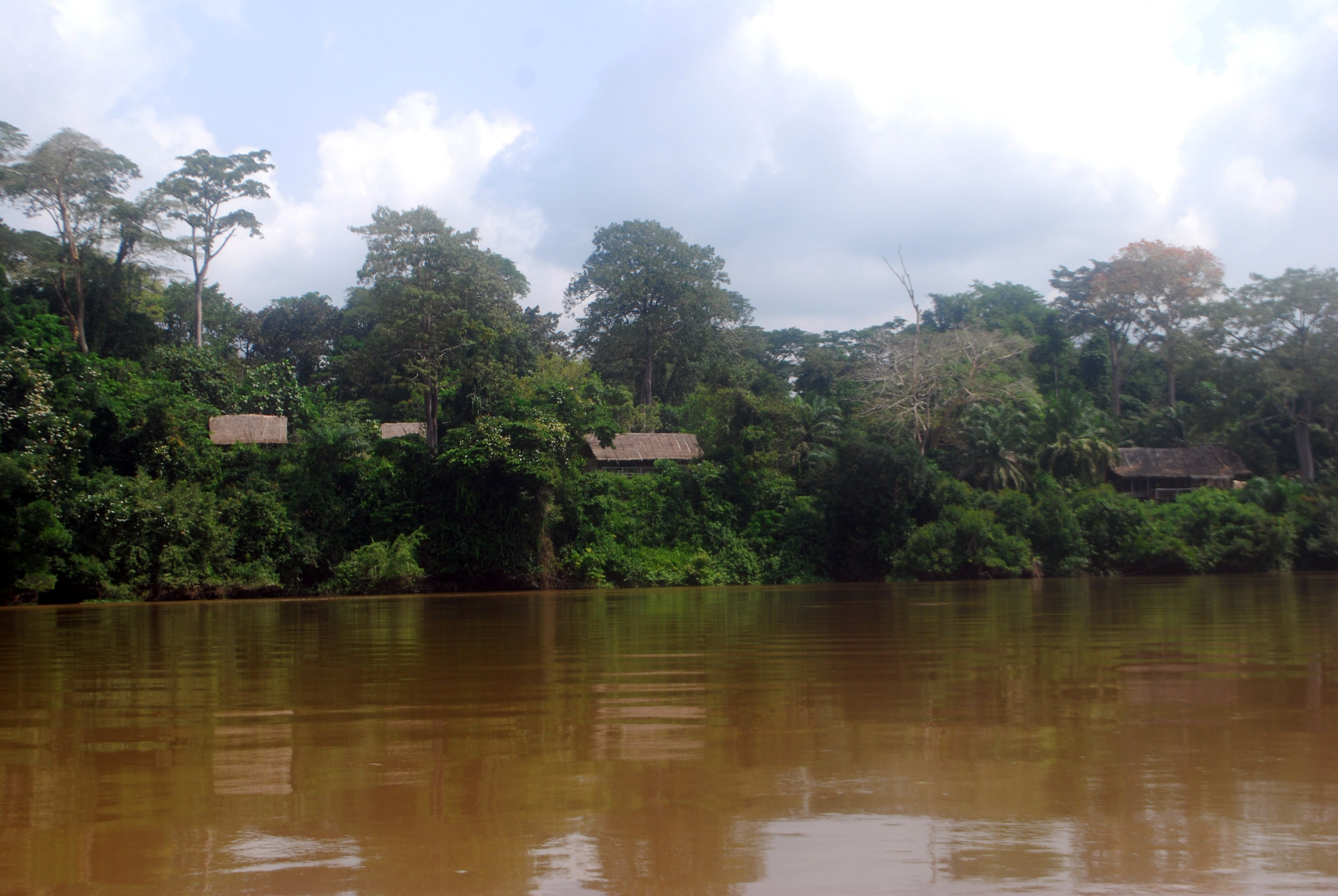 Sangha Lodge from the river.