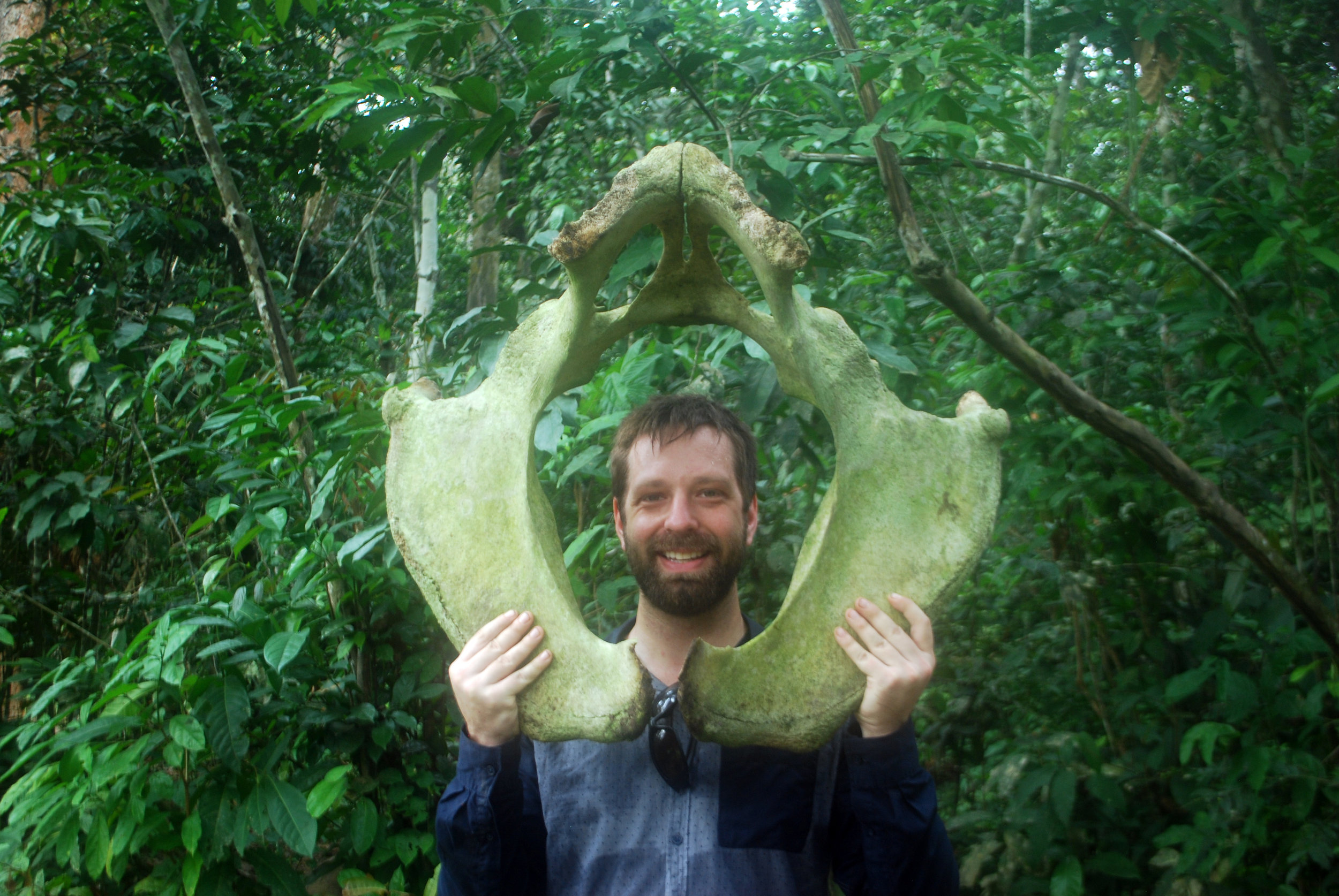 Me with what I think is an elephant hip-bone.