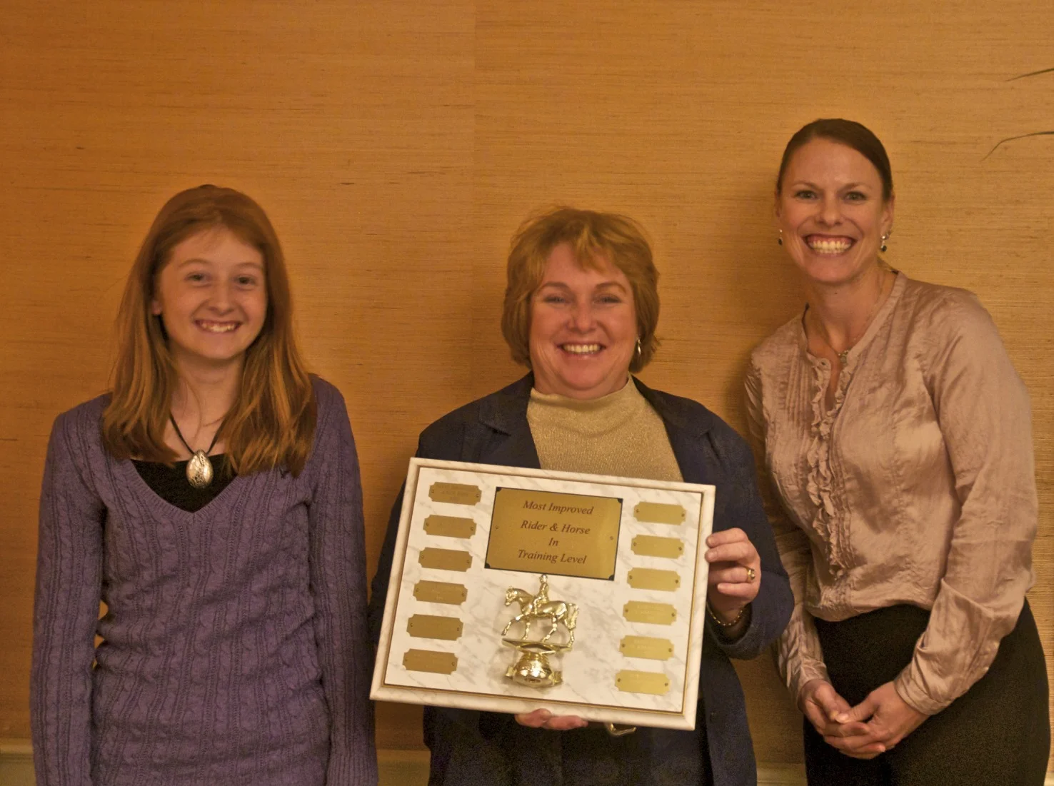 Jayme Geisler & Rachel Boyce were 2010's most improved riders, Paula Briney presenting