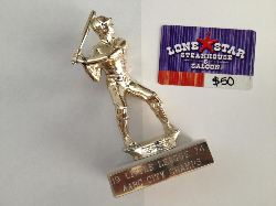 1st prize - 1974 Trophy from Dallas Texas & $50 gift certificate to Lonestar restaurant. 