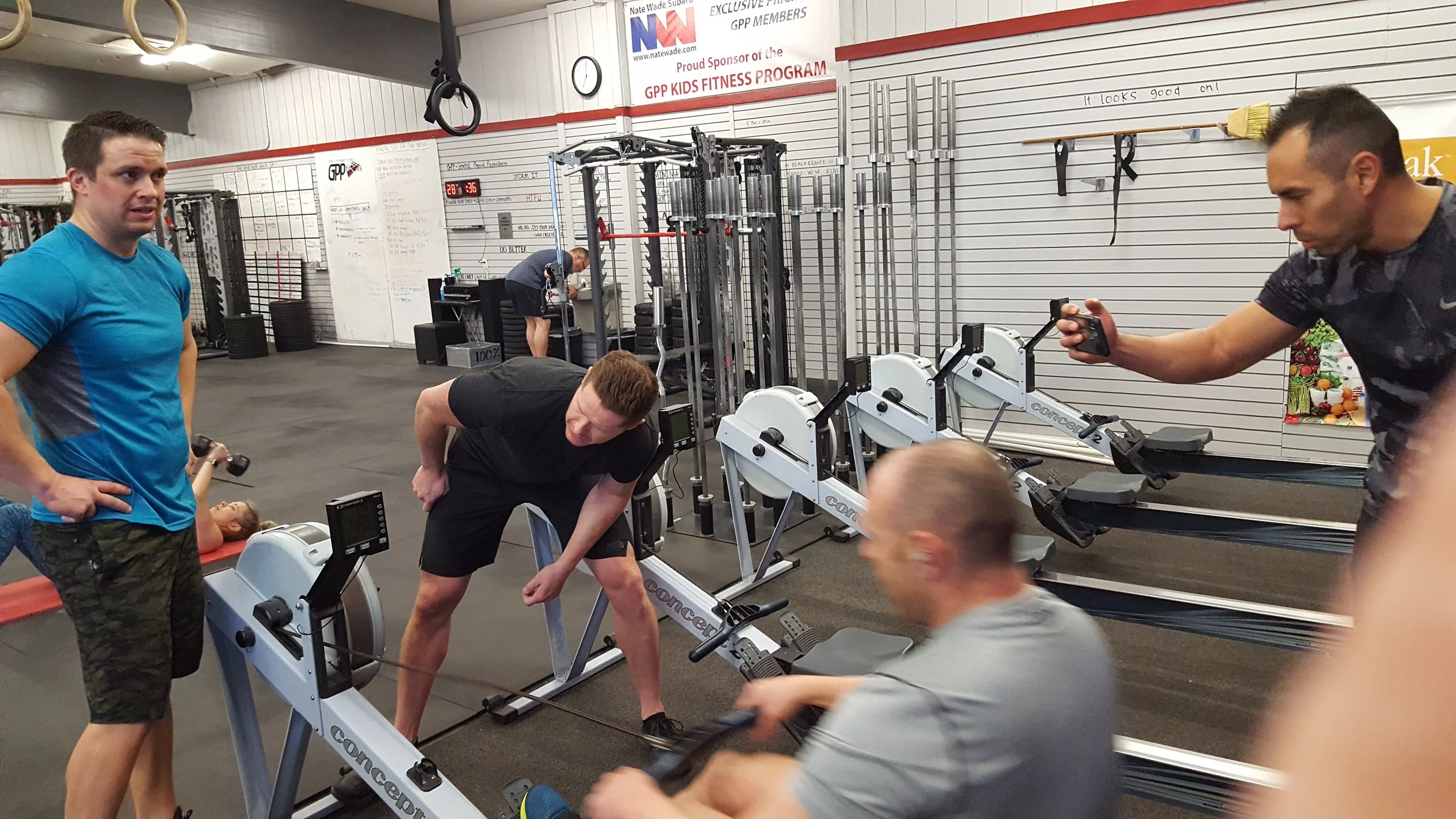 The boys getting their row on! All made significant improvements. You should ask them about it.