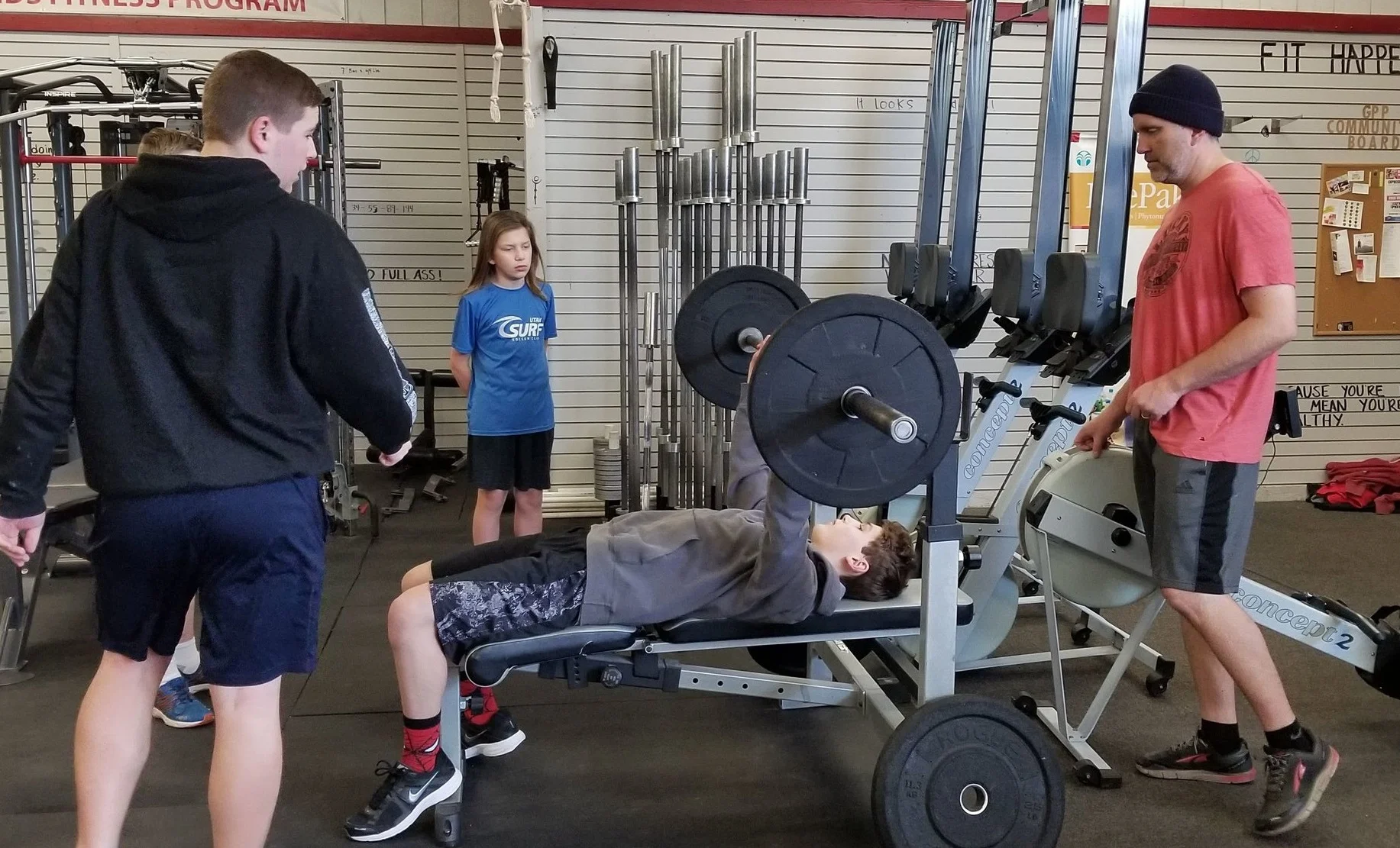 Saturday is international bench press day! Bring your boys/girls and get your pump on!