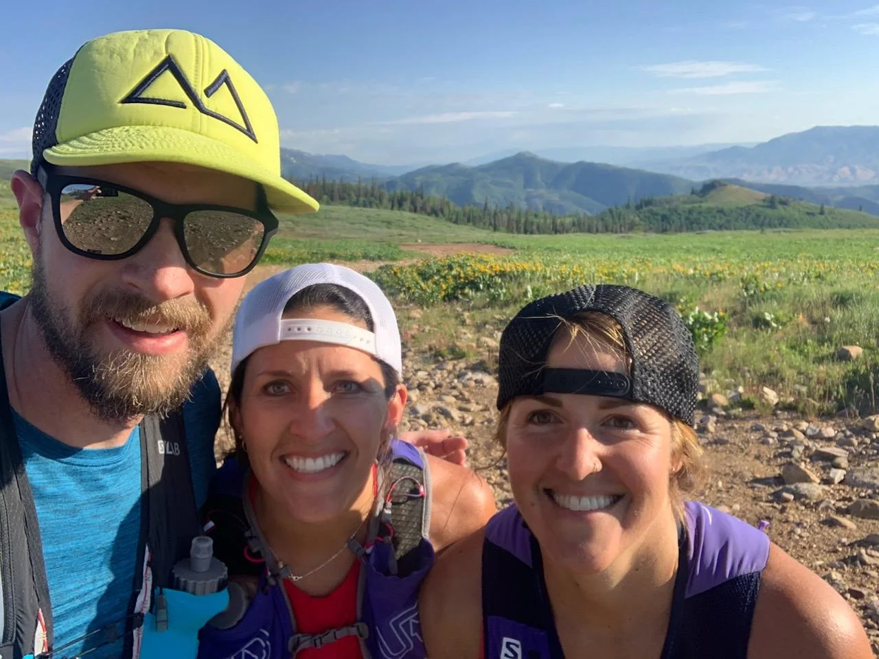 Kevin, Jasmine, and Sid using their fitness on the Great Western Trail