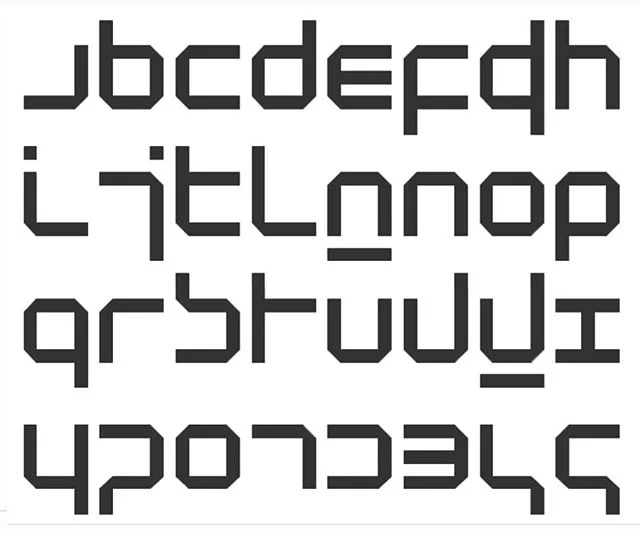 'New Alphabet' by Wim Crouwell. 1967.