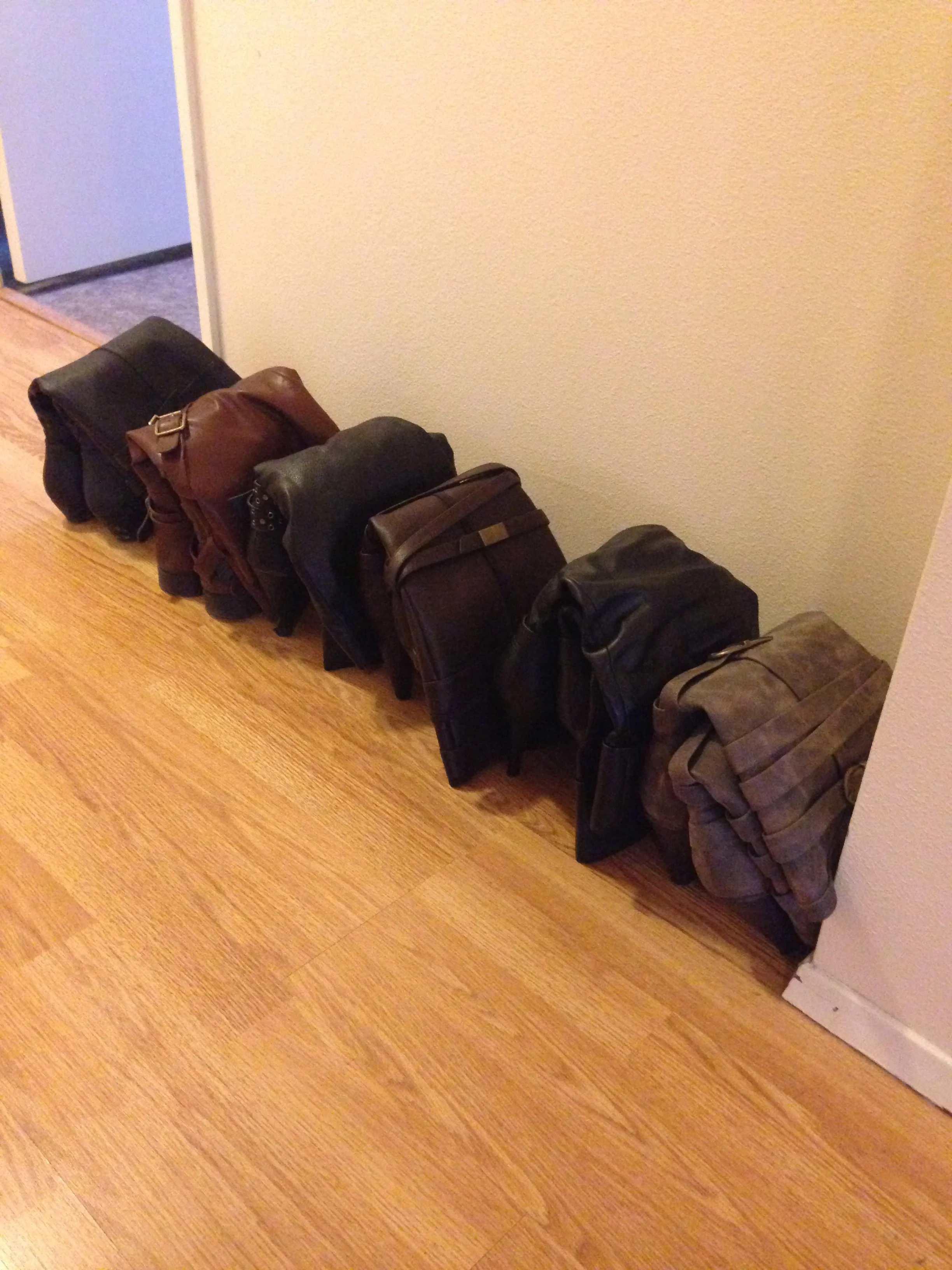 Even my boots are organized!