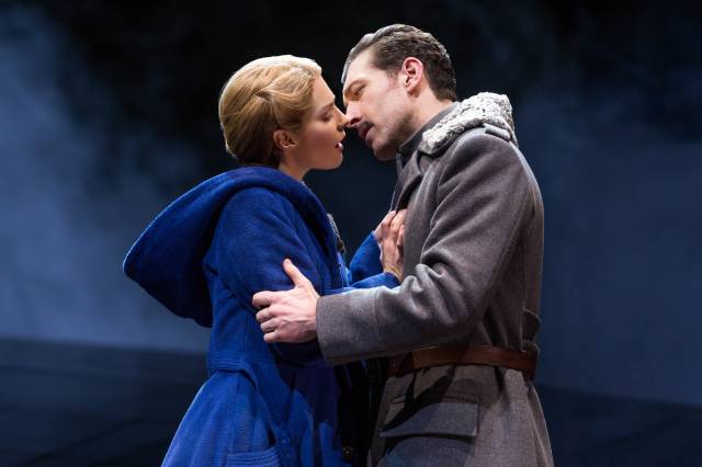 Kelli Barrett and Tam Mutu in Doctor Zhivago on Broadway. Photo by Matthew Murphy.