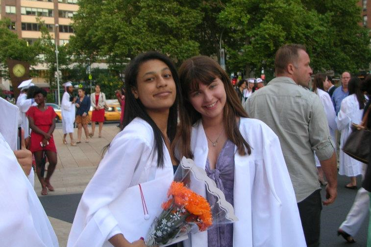 Veronica and me at our High School graduation (June, 2012)