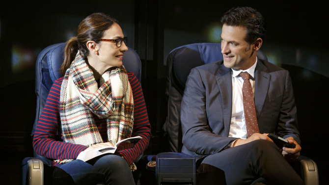 This is a photo taken of the live show The Layover .
