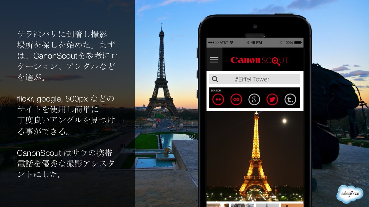 The full story was translated into Japanese for the presentation to Canon.
