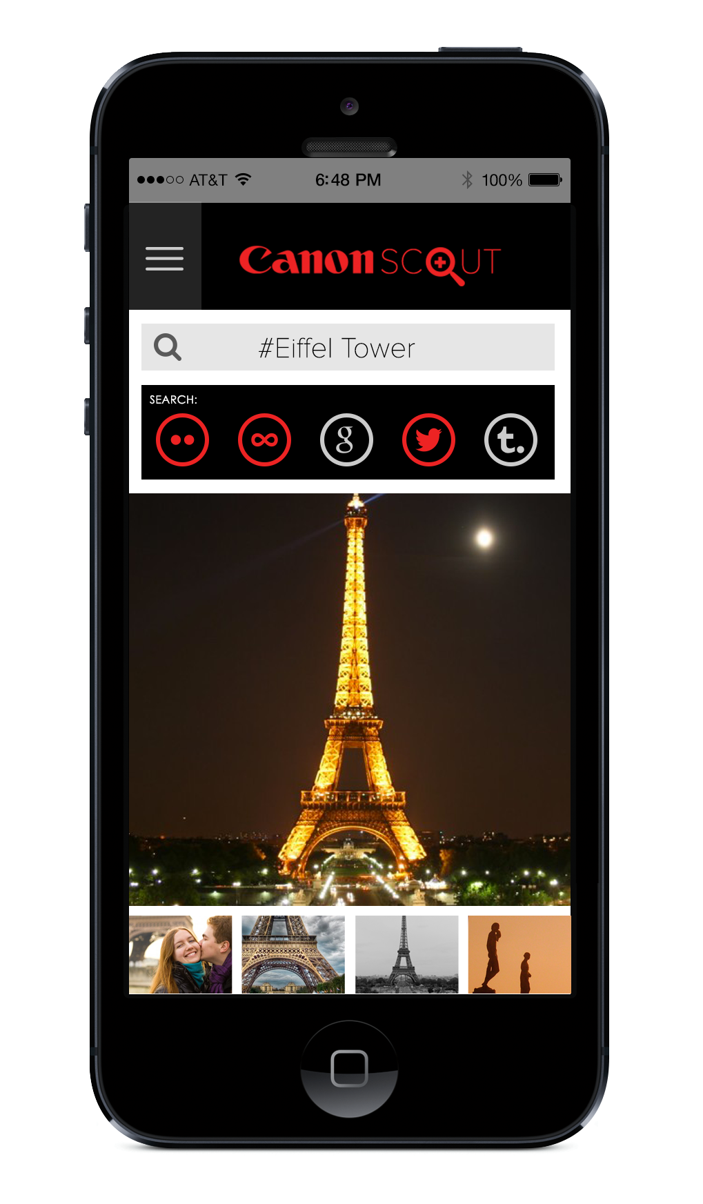 Social Feed of Images based on where you are