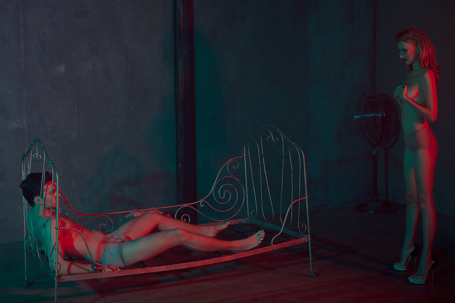  Sadistic Desire - Coming in 2014.  Stylist: Unique  Hair: Sadek L. , Fabien Matignon.  MUA: Nadia Wicker, Yuka Channel  Assistant: Masahiko Koguchi  Video: FX Boucheron.  Models: Deila @ UPmodels, Oli@Nathalie, Juanito@Mademoiselle.    