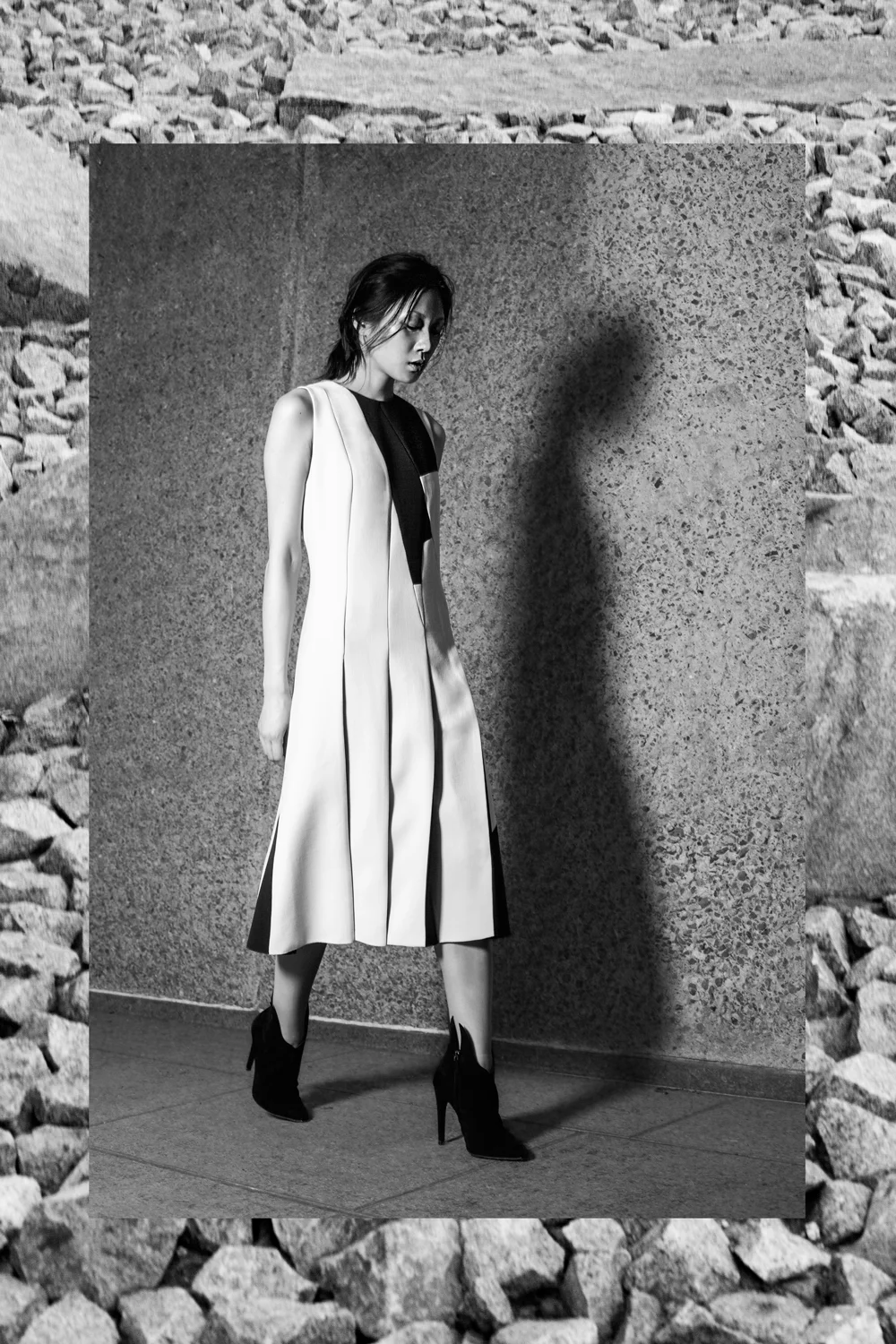   Dress and Boot / Bottega Veneta&nbsp;  